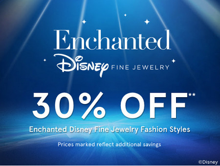 30% OFF ENCHANTED DISNEY FINE JEWELRY FASHION STYLES icon